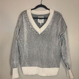 Aerie Chenille Ribbed V Neck Sweater NWOT